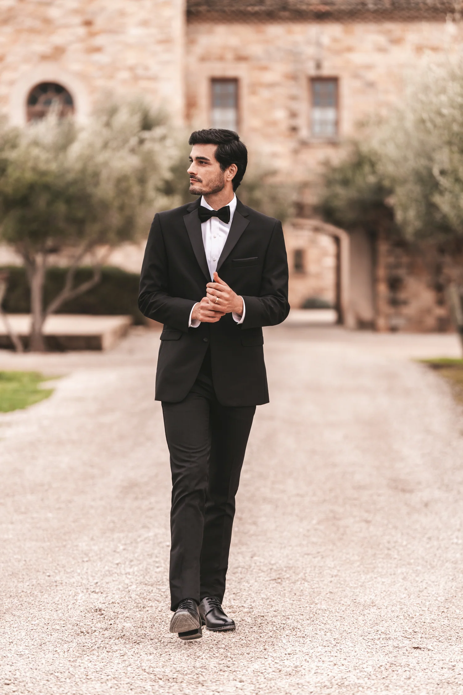 Black Essentials Notch Lapel Tuxedo - Image 10
