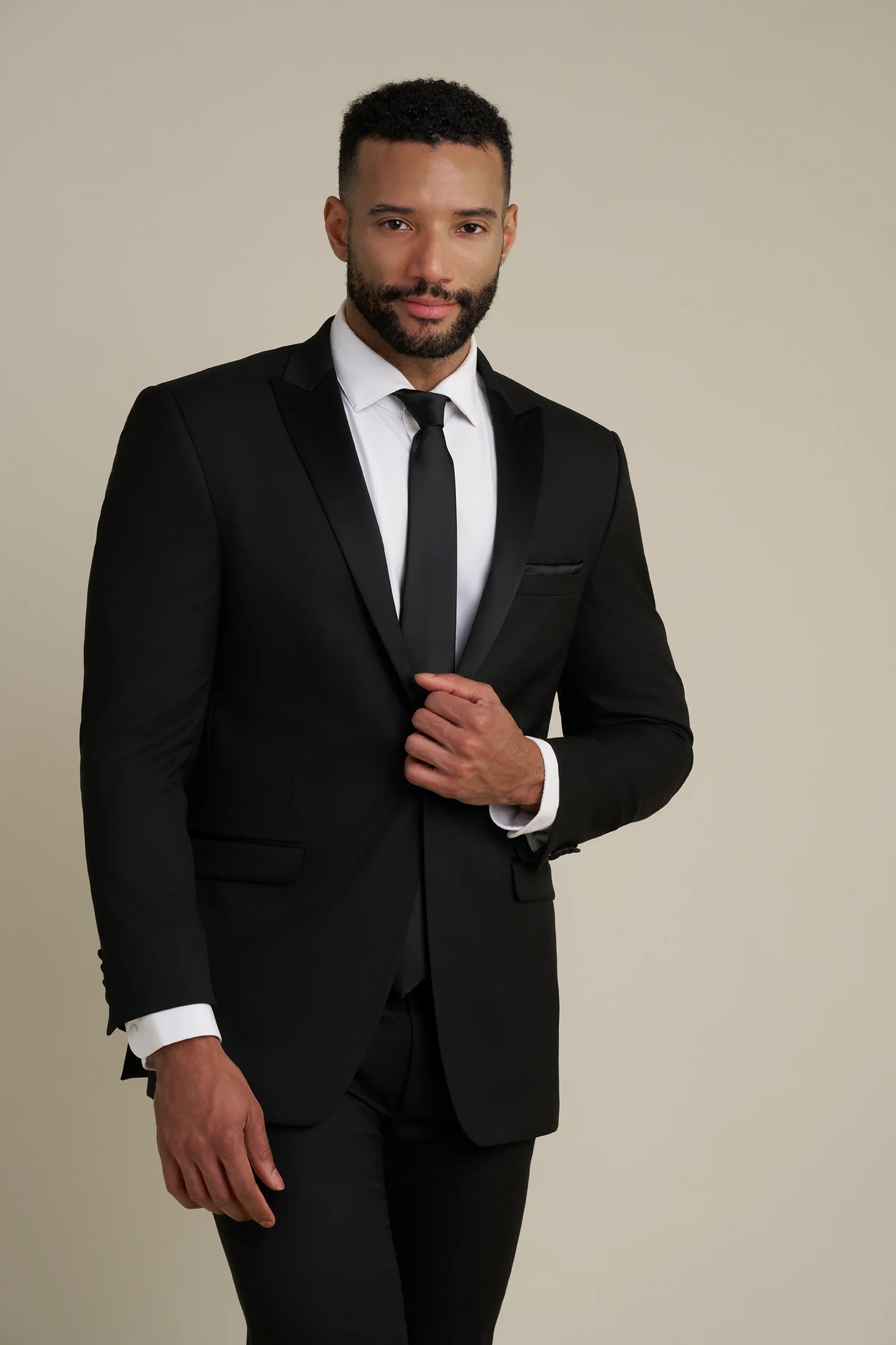 Black Notch Lapel Tuxedo - Image 4
