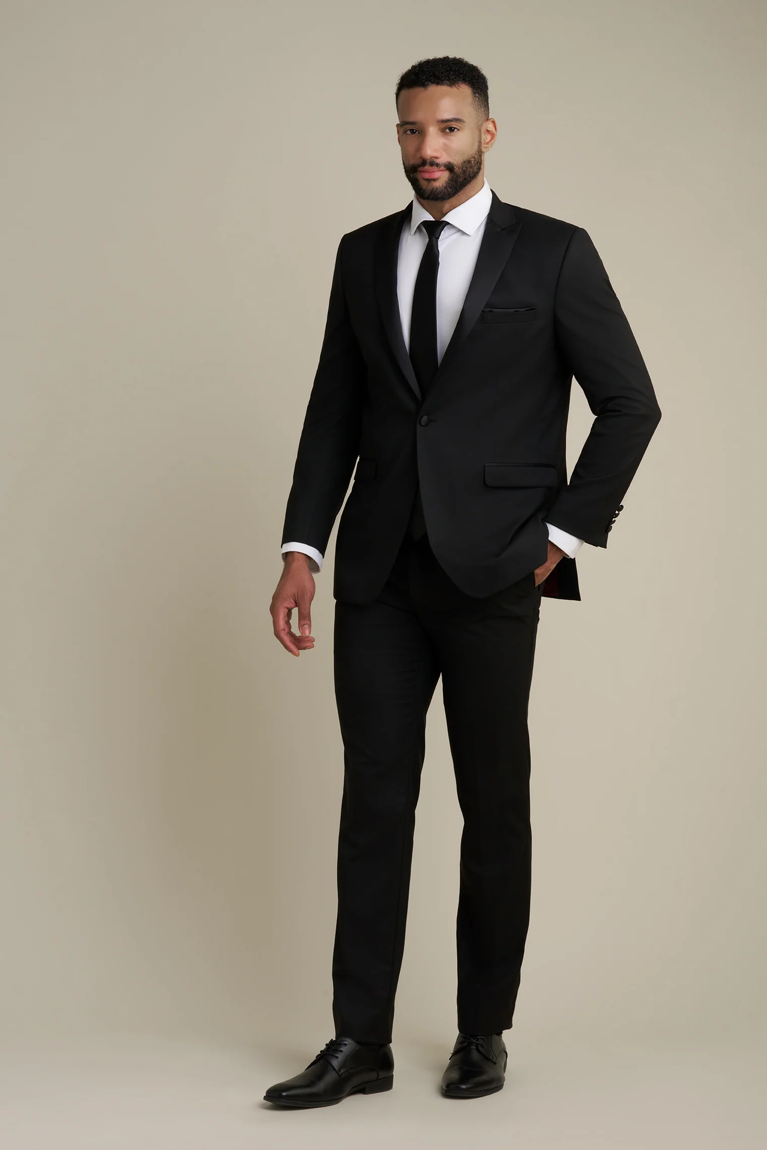 Black Notch Lapel Tuxedo - Image 5