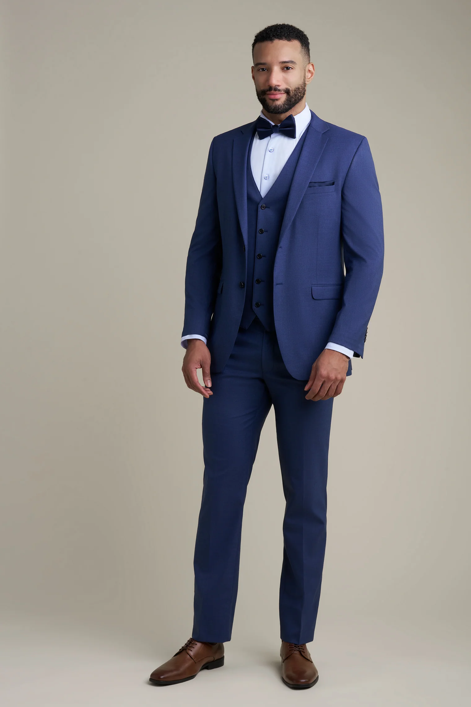 Blue Notch Lapel Suit - Image 4