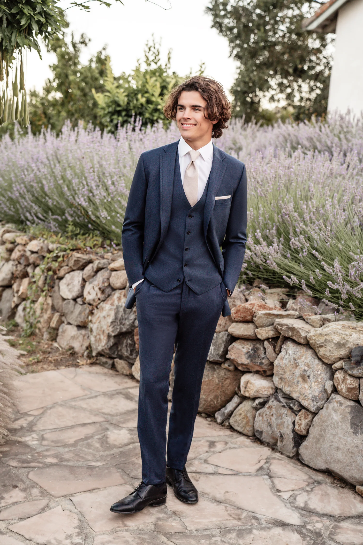 Denim Blue Notch Lapel - Image 3