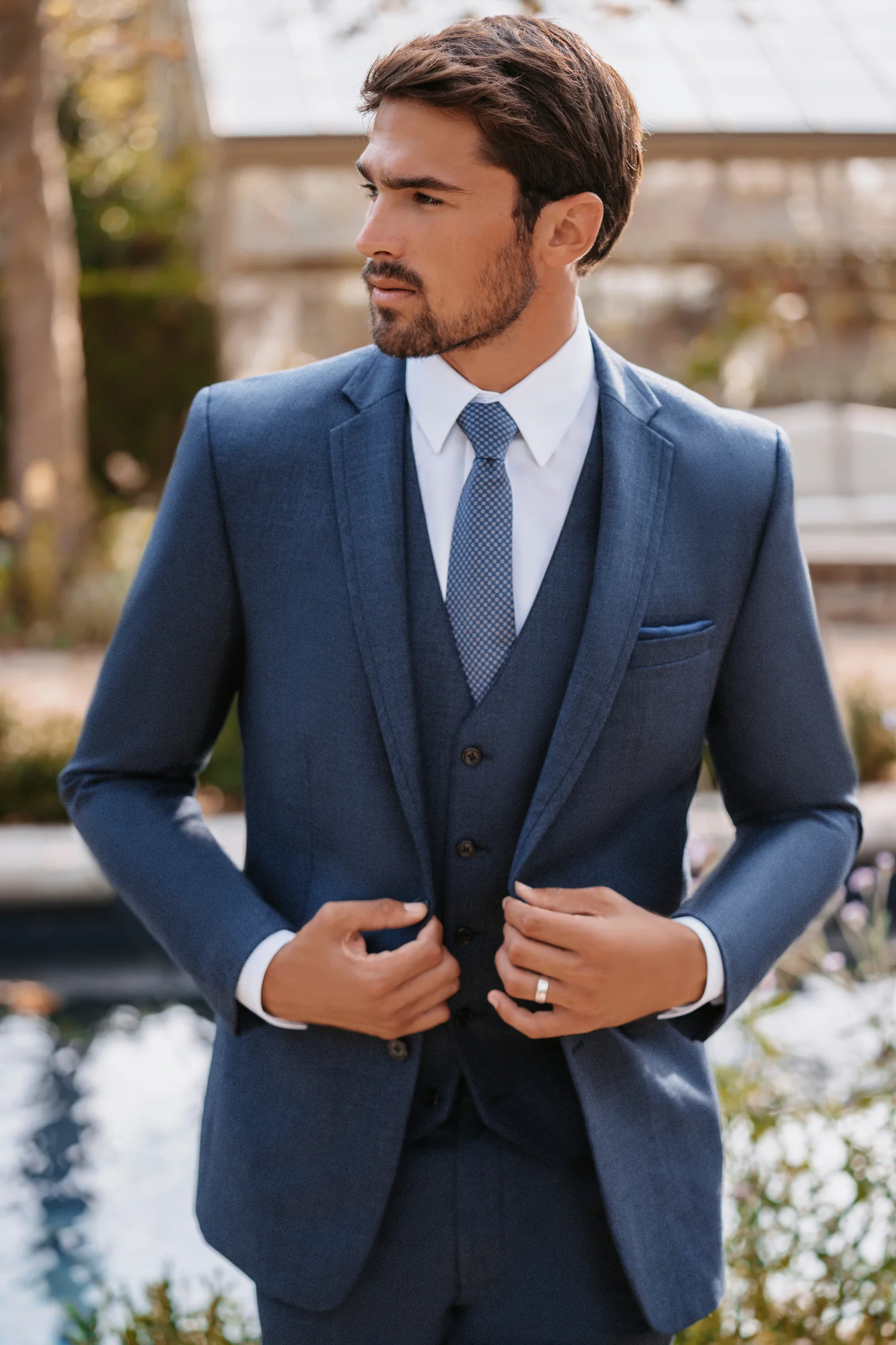 Denim Blue Notch Lapel - Image 8