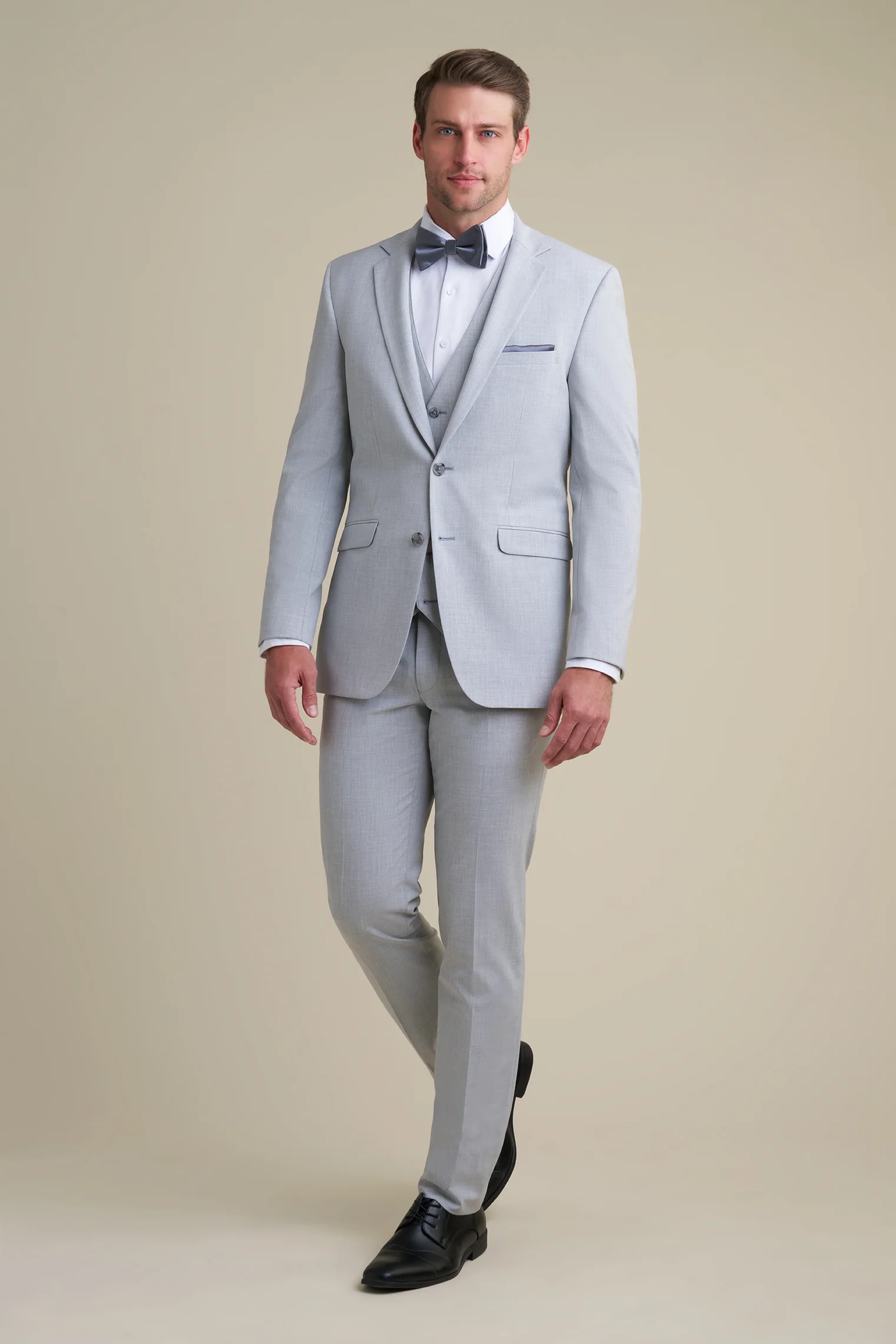 Light Gray Notch Lapel Suit - Image 2