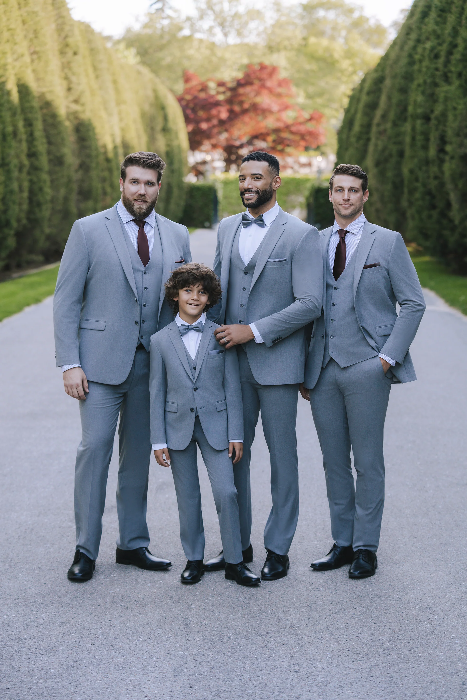 Medium Gray Notch Lapel Suit - Image 7