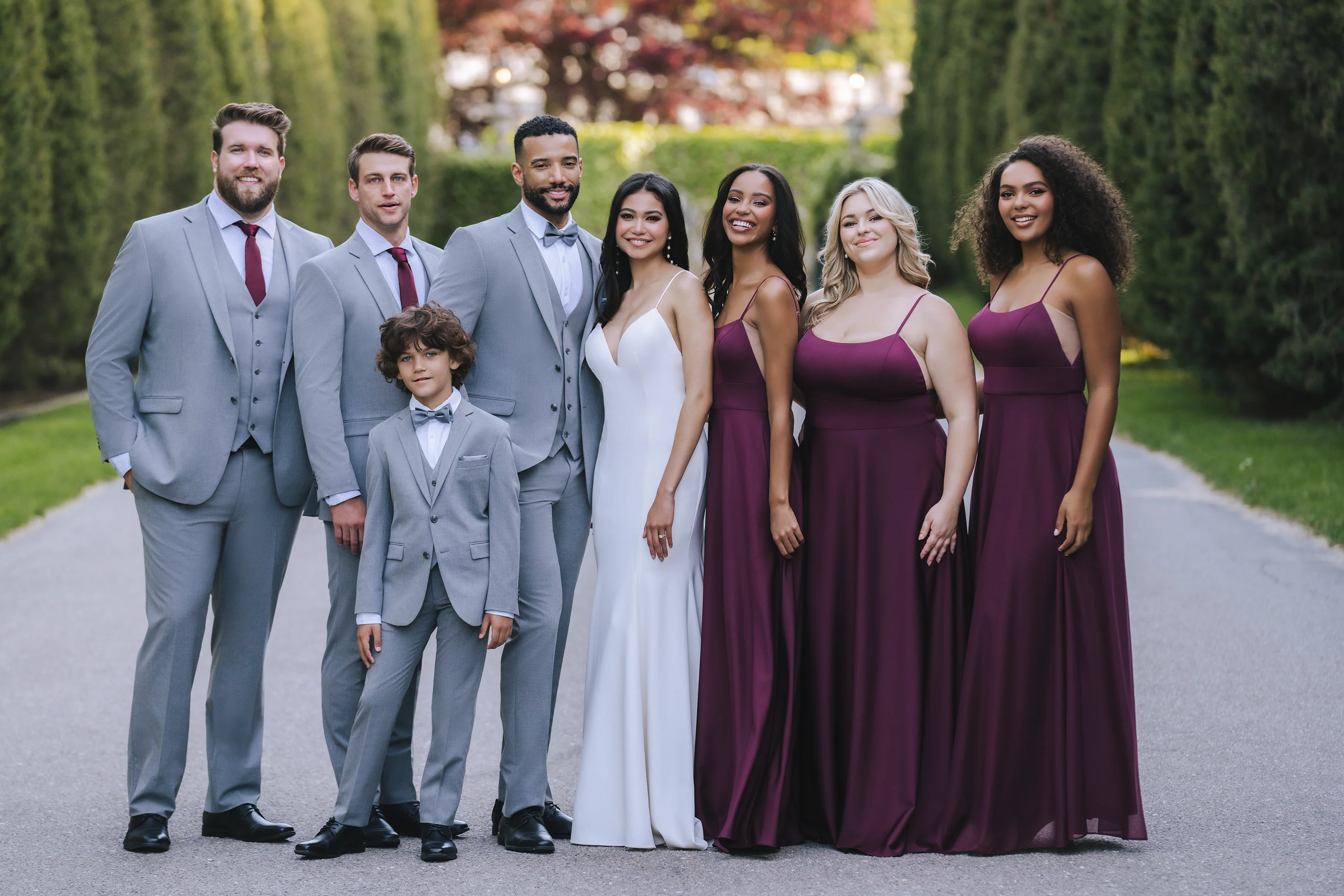 Medium Gray Notch Lapel Suit - Image 8