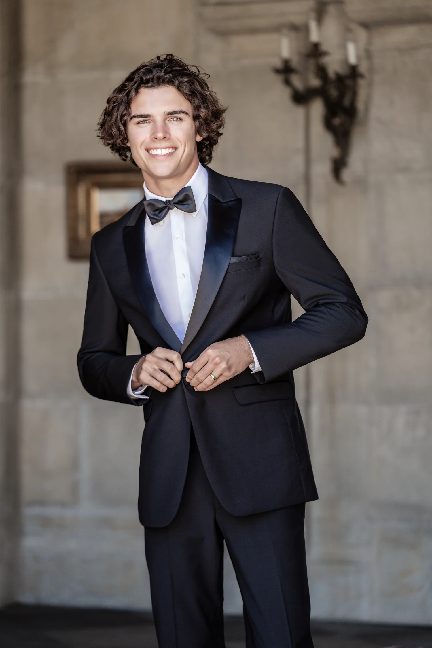 Ultra Black Peak Lapel Tuxedo - Image 6